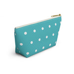 Polka Dots Accessory Pouch w T-bottom