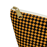 Diamond Pattern Accessory Pouch w T-bottom