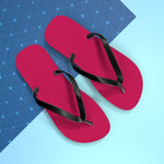 Rose Red Flip Flops