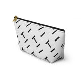 T Pattern Accessory Pouch w T-bottom