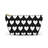 Love Hearts Accessory Pouch w T-bottom