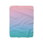 Color Gradient Sherpa Fleece Blanket