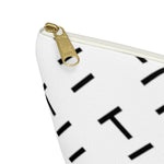 T Pattern Accessory Pouch w T-bottom