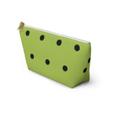 Polka Dots Accessory Pouch w T-bottom