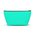 Blue Green Accessory Pouch w T-bottom