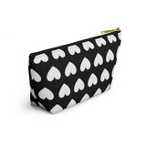 Love Hearts Accessory Pouch w T-bottom