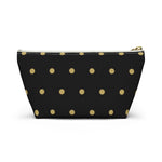 Polka Dots Accessory Pouch w T-bottom